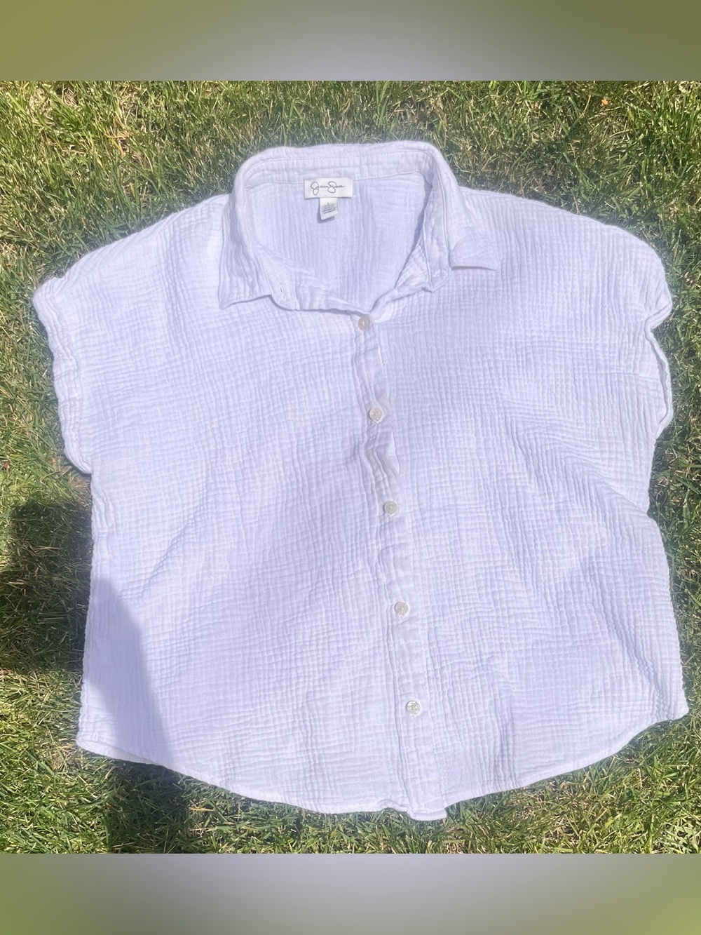4 Gauze Style Button Up Tops. 2 Jessica Simpson, Assorted Colors - Picture 10 of 13